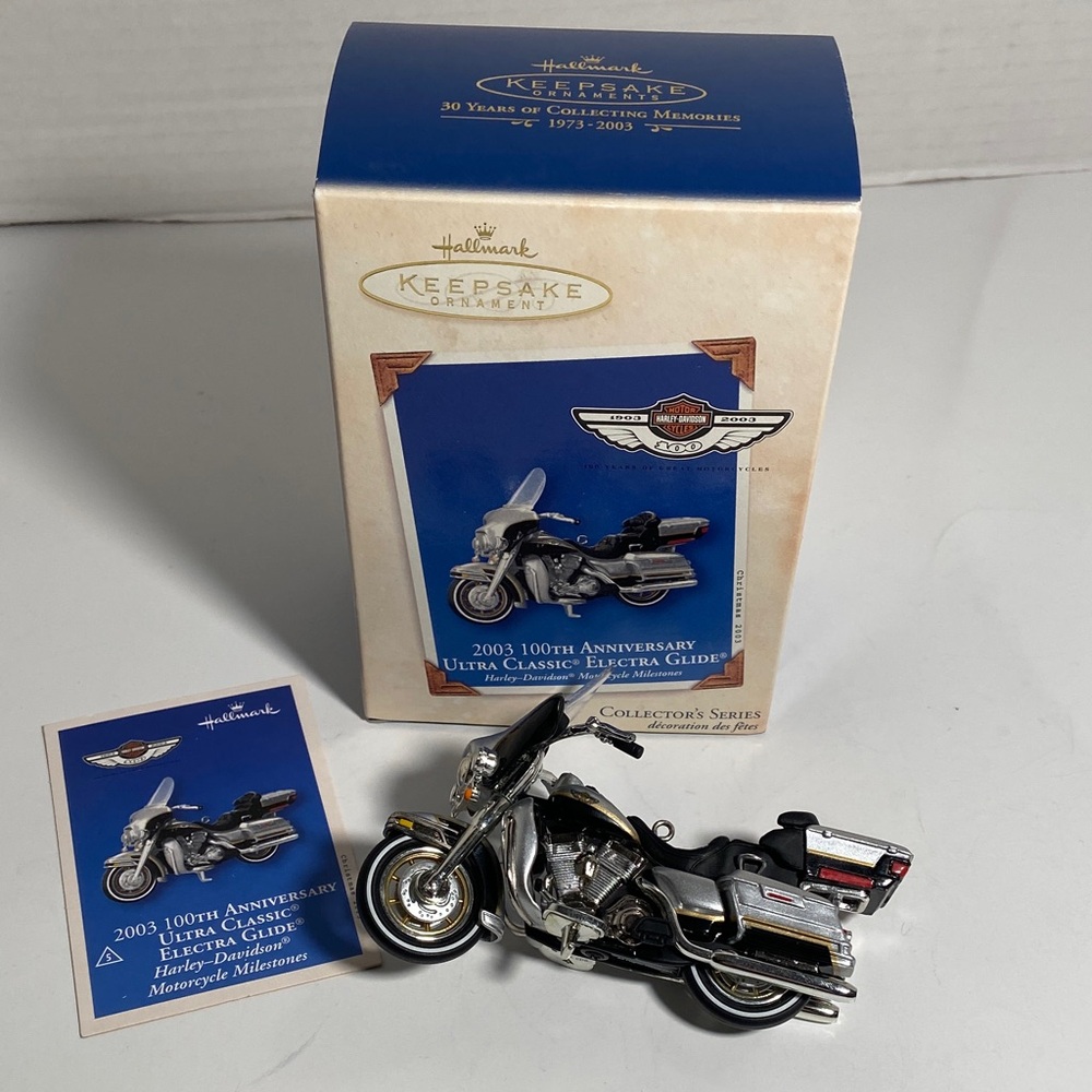 2003 Hallmark Die Cast Ornament for the 100th Anniversary of Harley-Davidson